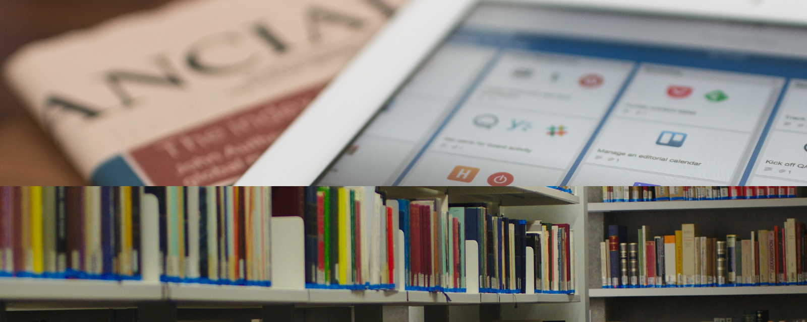 Imagem da biblioteca da Congregação Nossa Senhora das Dores