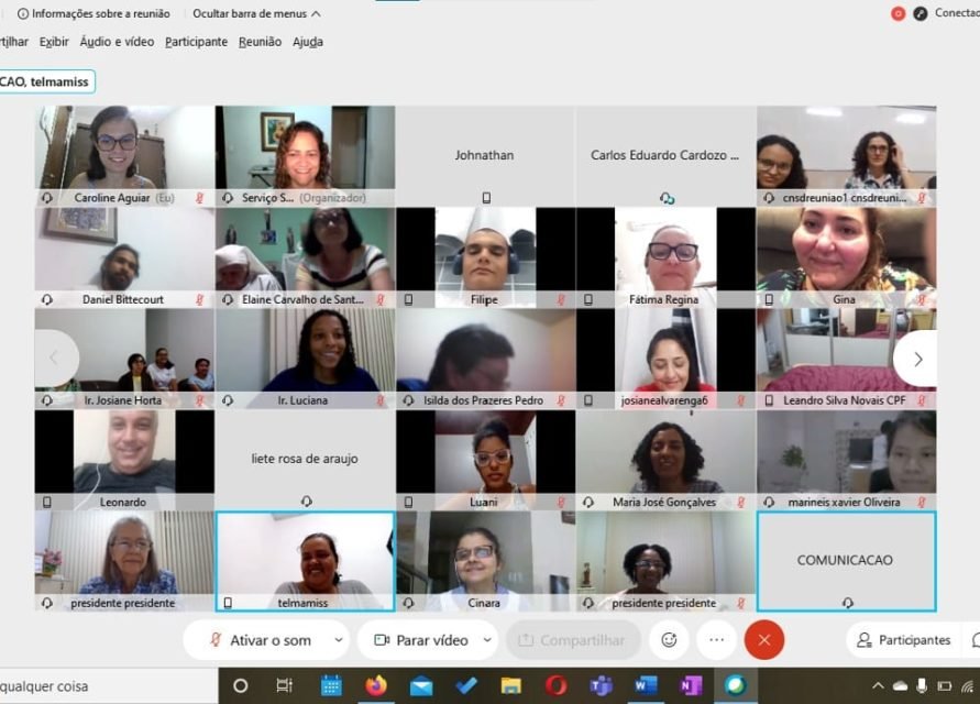Pessoas na Live Seminario das Juventudes
