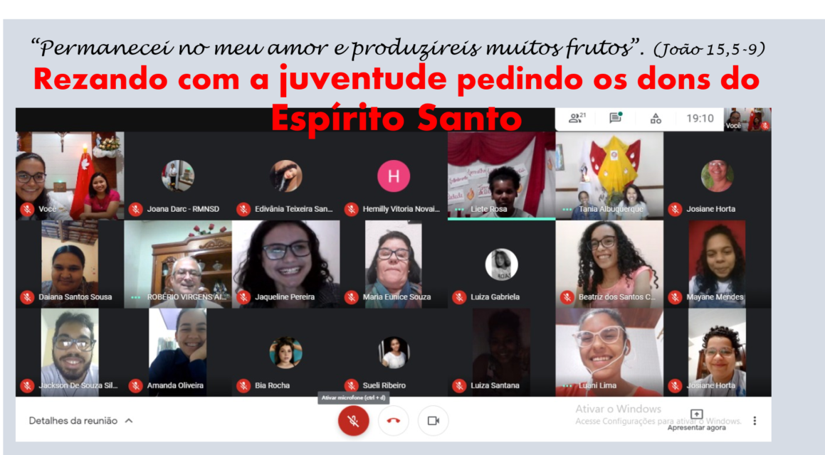 jovens na oração online
