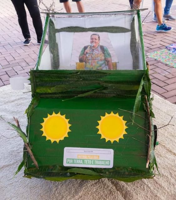 Carro ecológico homenagem a Irmã Telma Lage